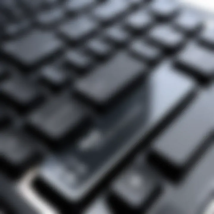 Technical specifications of the Alpha Elite Keyboard displayed in a clear and organized manner.