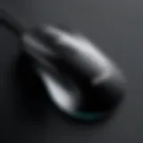 Sleek design of Amazon Basics Mouse showcasing its ergonomic features