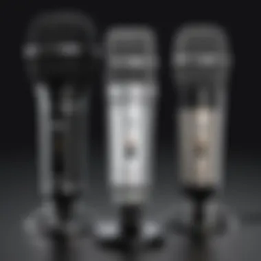 Illustration comparing the Apogee Electronics Mic Plus with other popular microphones