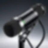 Close-up view of the Apogee Electronics Mic Plus showcasing its sleek design