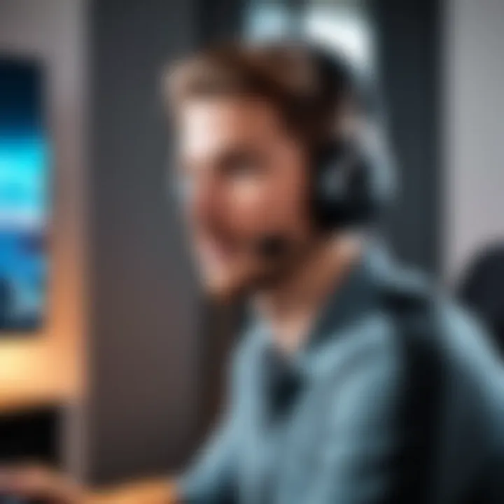 Showcasing the comfort of the headset during long gaming sessions