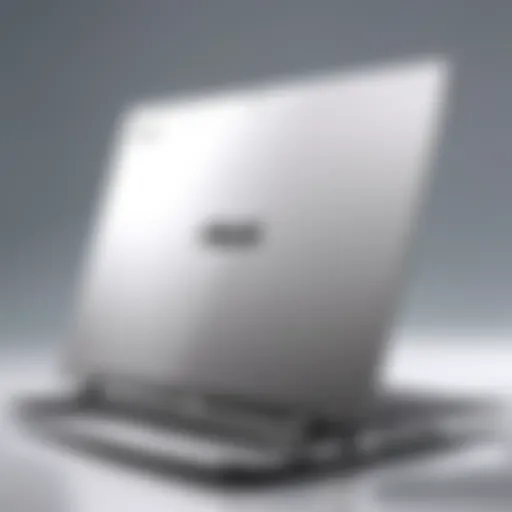 Sleek design of Asus high performance laptop showcasing its premium finish