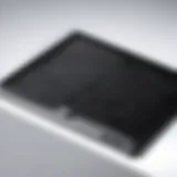 Close-up view of an Atwood refrigerator vent cover showcasing its design and material.