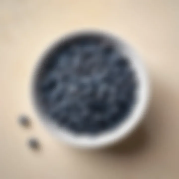 A bowl filled with Augason Farms blueberries alongside fresh ingredients, emphasizing their culinary versatility.