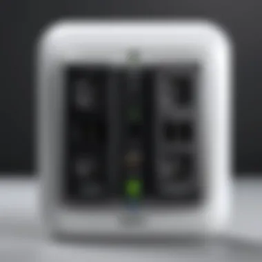 Design and Build Quality of Belkin Surge Protector Detailed view of the Belkin Single Outlet Surge Protector showcasing its design and build quality.