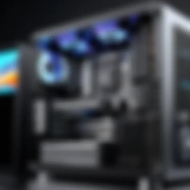 A powerful custom desktop computer showcasing advanced components.