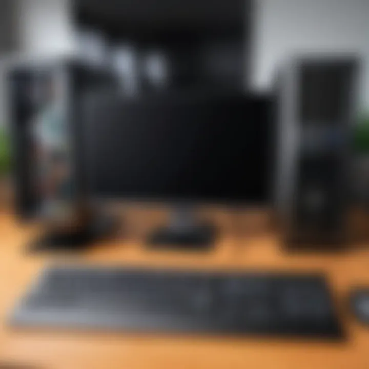 A side-by-side comparison of various custom desktop setups.