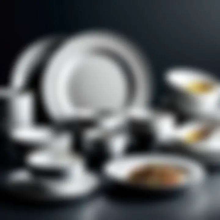 A diverse collection of Better Homes & Gardens dinnerware showcasing various styles