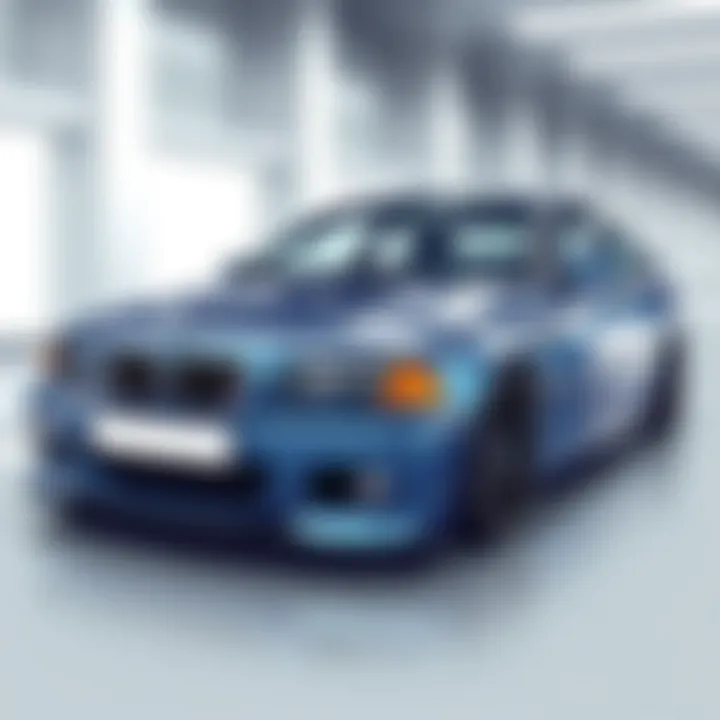 BMW E46 with Enhanced Driving Dynamics BMW E46 showcasing enhanced driving dynamics
