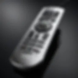 Bose Cinemate remote showcasing its sleek design