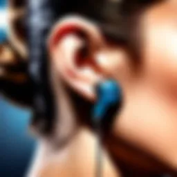 Elegant design of Brookstone Active Pro Earbuds showcasing their modern aesthetics.