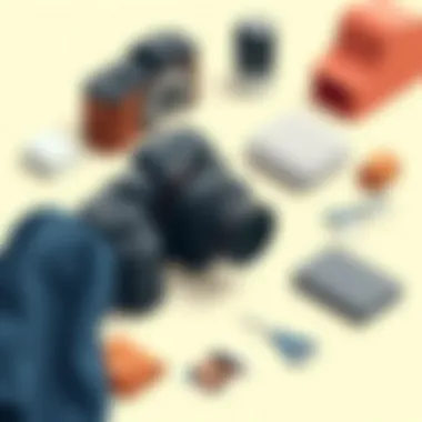 Variety of materials used in camera cases