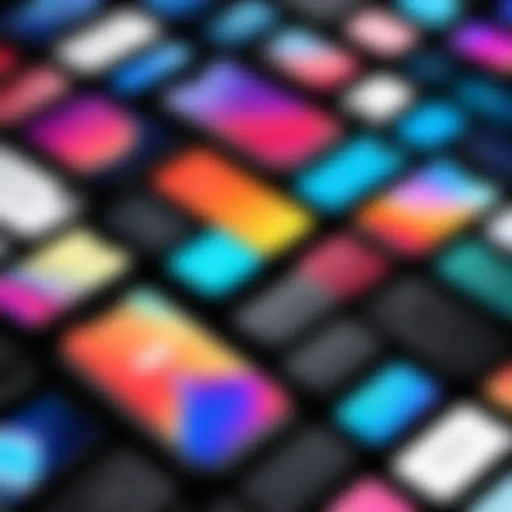 A colorful display of top phone case brands.