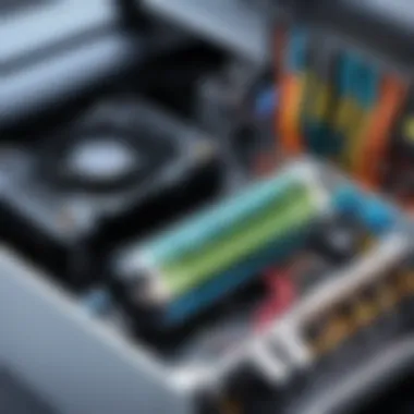 Using Compressed Air on PC Components Compressed air canister aimed at a computer component