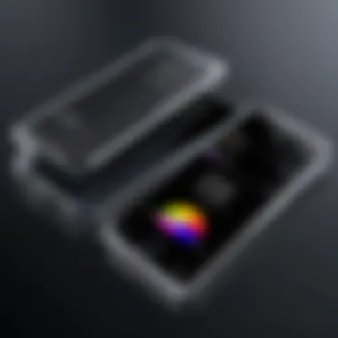 Comparison chart highlighting the differences between anti peek cases and standard phone cases.