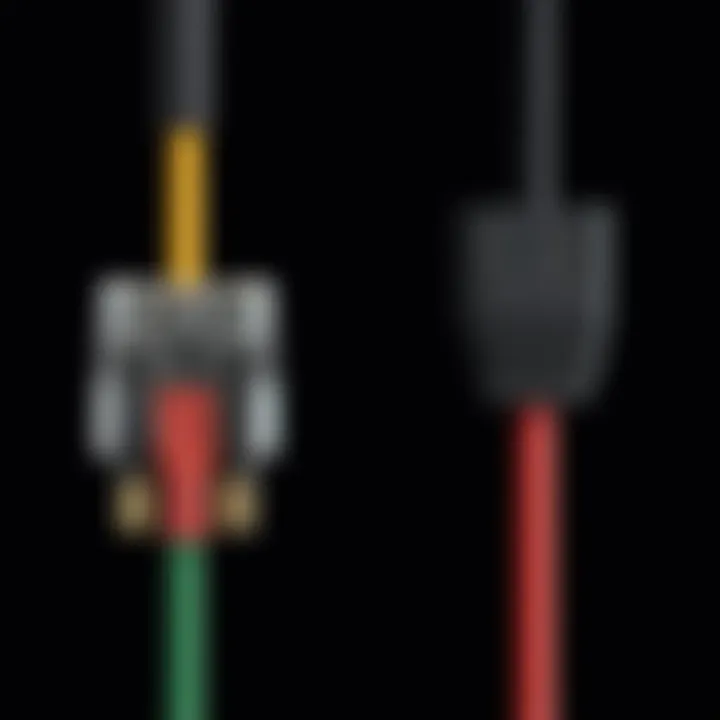 Visual comparison of video output quality with and without component cables