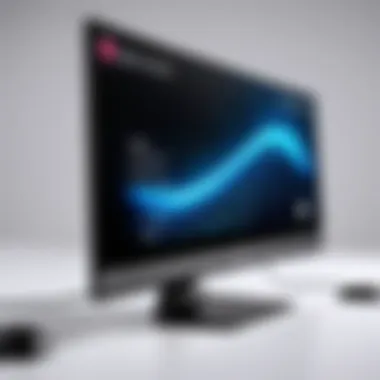 Sleek Design and Connectivity of LG Ultrawide 5K Monitor Close-up of the LG Ultrawide 5K Monitor's sleek design and connectivity ports