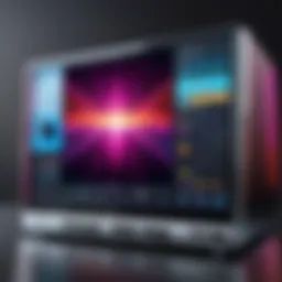 Advanced karaoke machine with monitor showcasing vibrant display