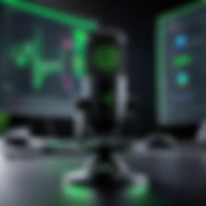 Graph representing user experiences and satisfaction levels with Razer X microphone.