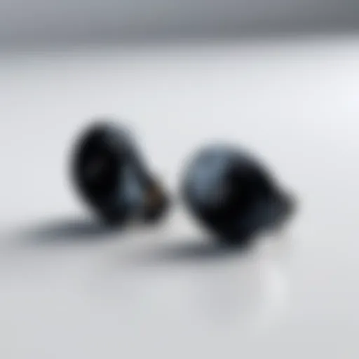 Close-up view of Sony Wireless Earbuds 1000XM4 showcasing sleek design