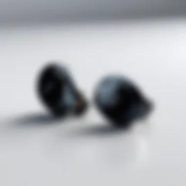 Elegant Design of Sony Wireless Earbuds 1000XM4 Close-up view of Sony Wireless Earbuds 1000XM4 showcasing sleek design