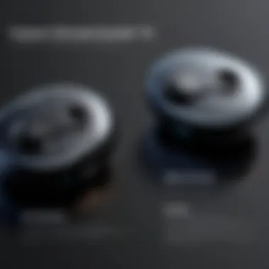 Feature Comparison of Sony Wireless Earbuds 1000XM4 Comparative chart illustrating features of Sony Wireless Earbuds 1000XM4 and competitors