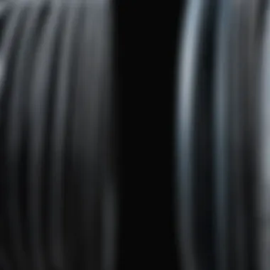 Comparison of Hose Types Comparative display of retractable and traditional garden hoses