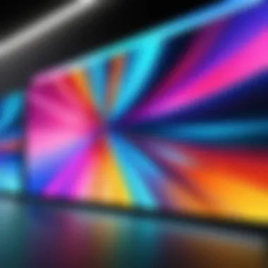 Samsung 55-inch video wall display highlighting vibrant colors