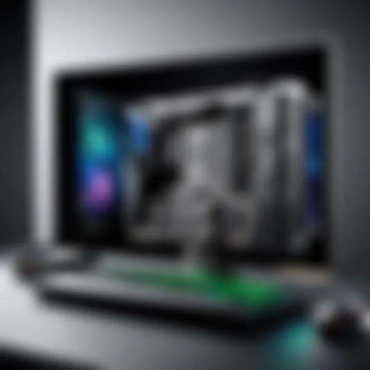Gaming setup featuring the latest graphics card in action