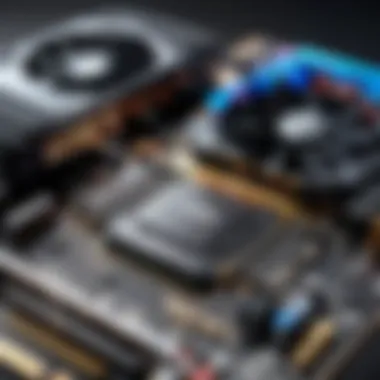 Visual representation of performance benchmarks for various graphics cards