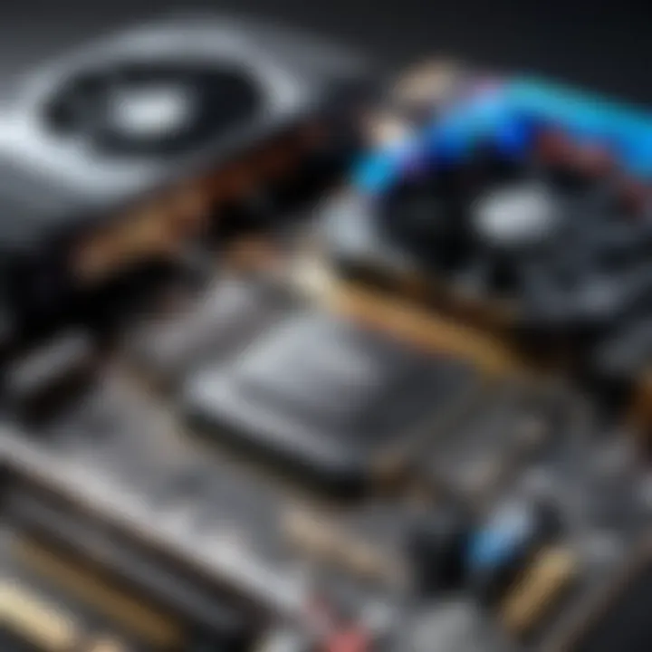 Visual representation of performance benchmarks for various graphics cards
