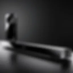 Elegant design of the Vizio Sound Bar showcasing its sleek profile