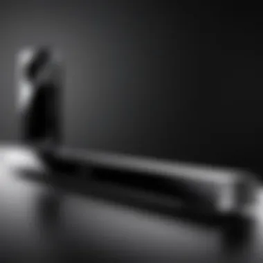 Elegant design of the Vizio Sound Bar showcasing its sleek profile
