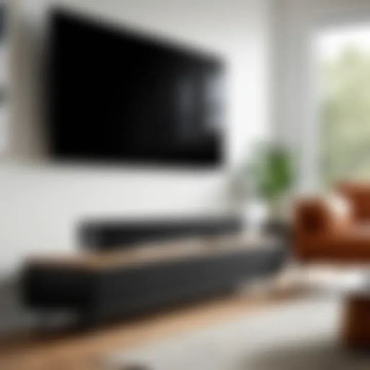Vizio Sound Bar in a modern living room setup enhancing audio experience