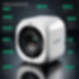 Detailed view of Arlo Camera with features highlighted