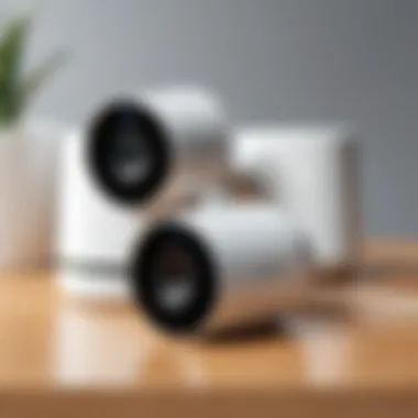Illustration of installation setup for Arlo Camera 6 Pack
