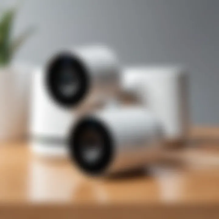 Illustration of installation setup for Arlo Camera 6 Pack