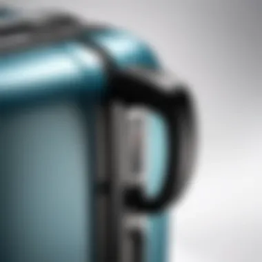 Ergonomically Designed Handles for Comfortable Handling Overview of Delsey luggage handles demonstrating ergonomic design.
