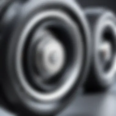 Durable and Efficient Luggage Wheels Close-up of Delsey luggage wheels showcasing durability and design.