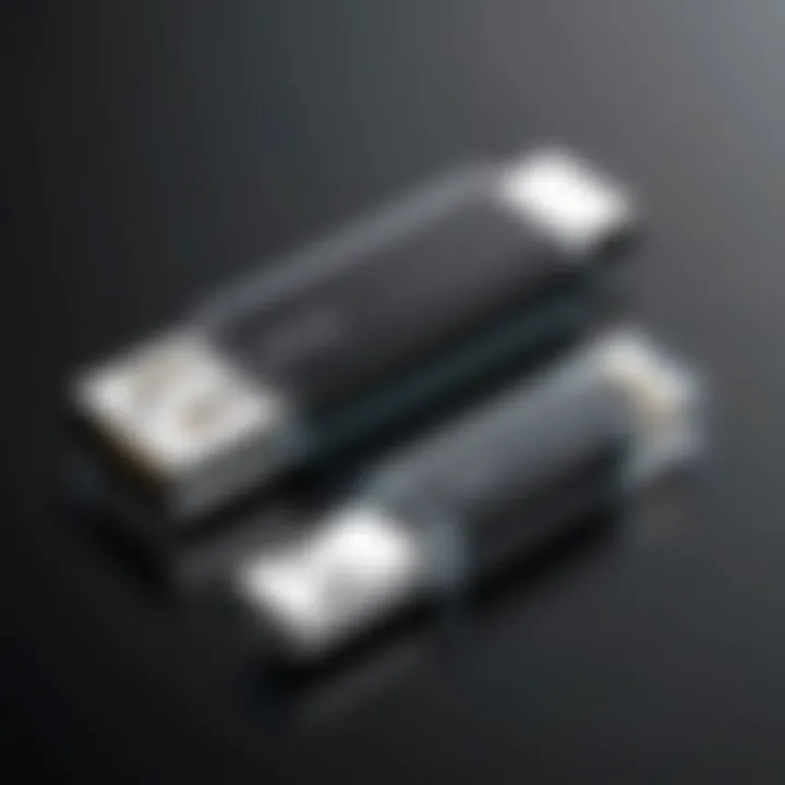 Graphic comparing USB C sticks to traditional USB drives