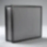Detailed view of a Purolator 16x25x1 furnace filter showcasing its design and construction.