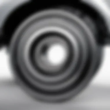 Detailed View of the Rear Wheel Bearing Detailed view of the rear wheel bearing in a Ford Escape