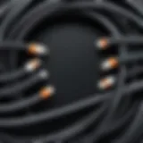 Illustration showing various types of Peloton cables available for replacement.