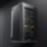 Elegant design of server vertical wall mount showcasing space efficiency