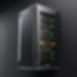 Elegant design of server vertical wall mount showcasing space efficiency