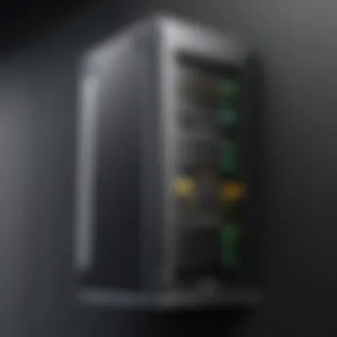 Elegant design of server vertical wall mount showcasing space efficiency