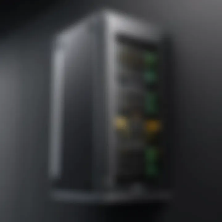 Elegant design of server vertical wall mount showcasing space efficiency