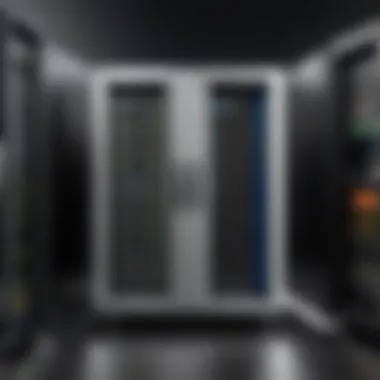 Optimized tech setup using server vertical wall mounts in a professional space