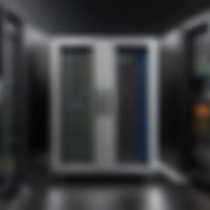 Optimized tech setup using server vertical wall mounts in a professional space