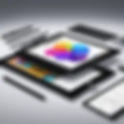Exploring a range of drawing tablets on display